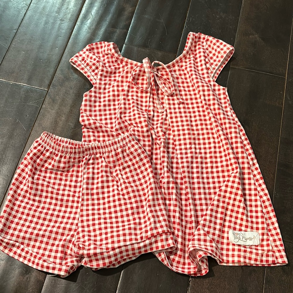 Posh Princess Checkered Dress Set